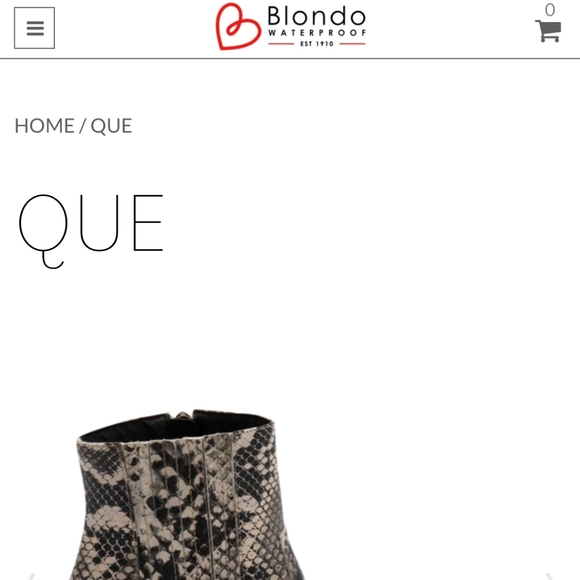 Blondo Elvina Waterproof Leather Snake Print Booties - Picture 7 of 8